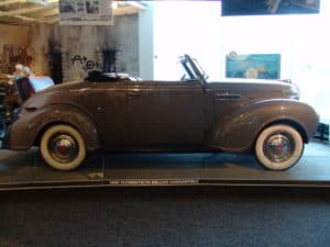 1939 Plymouth P8 Deluxe Convertible at the Walter P. Chrysler Museum in Auburn Hills, Michigan
