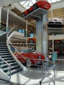 Lobby at the Walter P. Chrysler Museum in Auburn Hills, Michigan