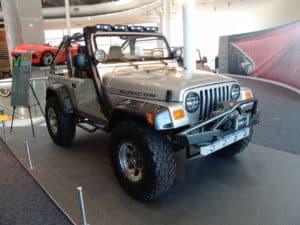 Jeep Rubicon at the Walter P. Chrysler Museum in Auburn Hills, Michigan
