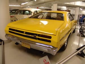Plymouth Duster at the Walter P. Chrysler Museum in Auburn Hills, Michigan