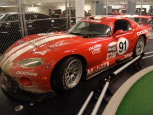 Dodge Viper race car at the Walter P. Chrysler Museum in Auburn Hills, Michigan