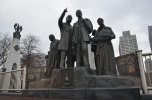 Gateway to Freedom International Memorial to the Underground Railroad at Hart Plaza in Detroit, Michigan