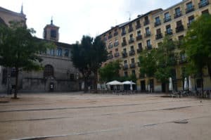 Plaza de la Paja in La Latina, Madrid, Spain