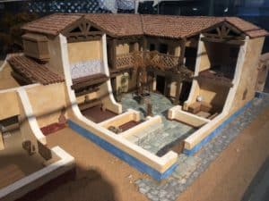 Model of a Muslim house at the Museo de San Isidro in La Latina, Madrid, Spain
