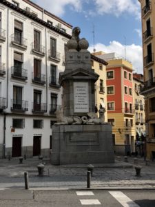Fernando VII monument in La Latina, Madrid, Spain