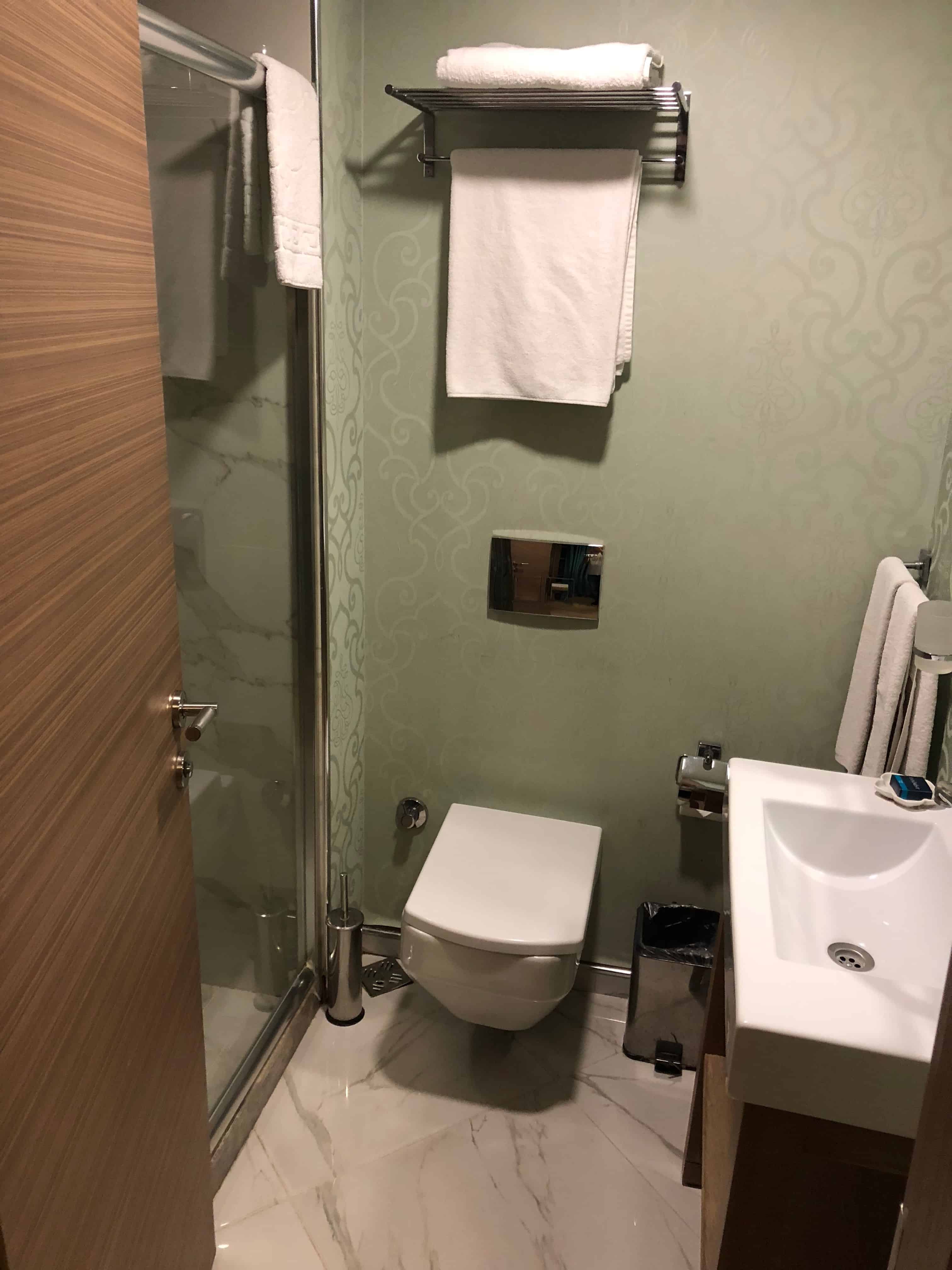 Bathroom at Taximist in Beyoğlu, Istanbul, Turkey