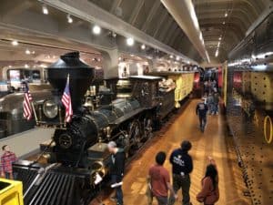 "Sam Hill" Steam Locomotive at The Henry Ford Museum of American Innovation in Dearborn, Michigan