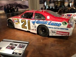 2001 Ford Fusion stock car at The Henry Ford Museum of American Innovation in Dearborn, Michigan