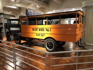 1927 Blue Bird school bus at The Henry Ford Museum of American Innovation in Dearborn, Michigan