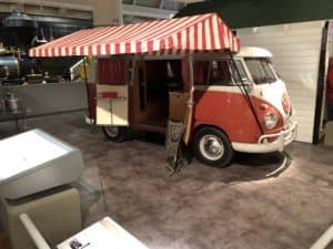 1959 Volkswagon camper at The Henry Ford Museum of American Innovation in Dearborn, Michigan