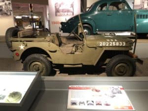 1943 Willys-Overland Jeep at The Henry Ford Museum of American Innovation in Dearborn, Michigan