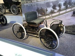 1896 Ford Quadricycle at The Henry Ford Museum of American Innovation in Dearborn, Michigan