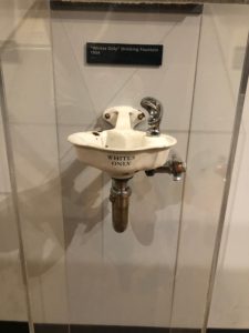 "Whites Only" drinking fountain at The Henry Ford Museum of American Innovation in Dearborn, Michigan