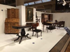 Historic furniture at The Henry Ford Museum of American Innovation in Dearborn, Michigan
