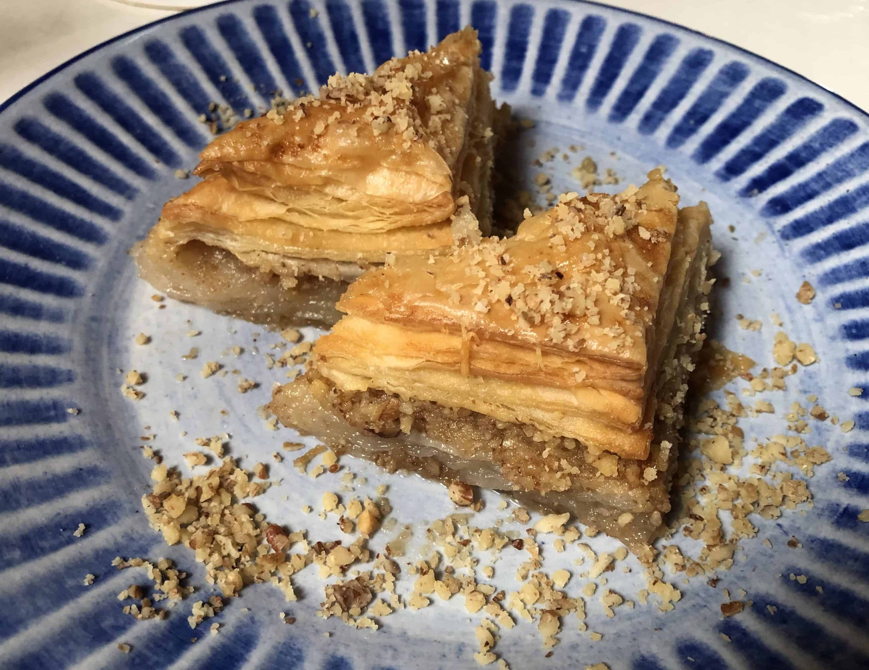 Baklava at Lezzet Cafe Turco in El Poblado, Medellín, Antioquia, Colombia