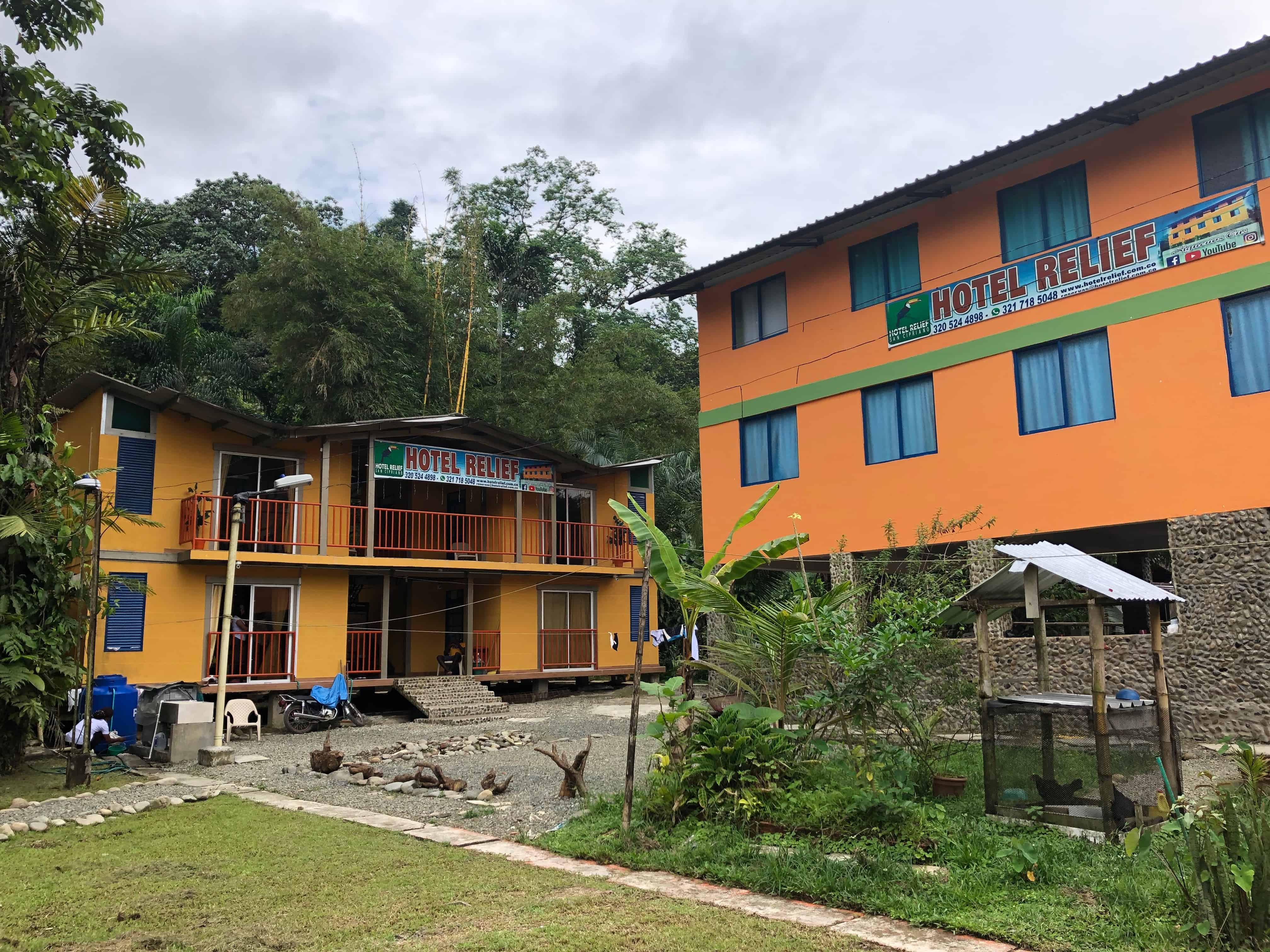 Hotel Relief in San Cipriano, Valle del Cauca, Colombia