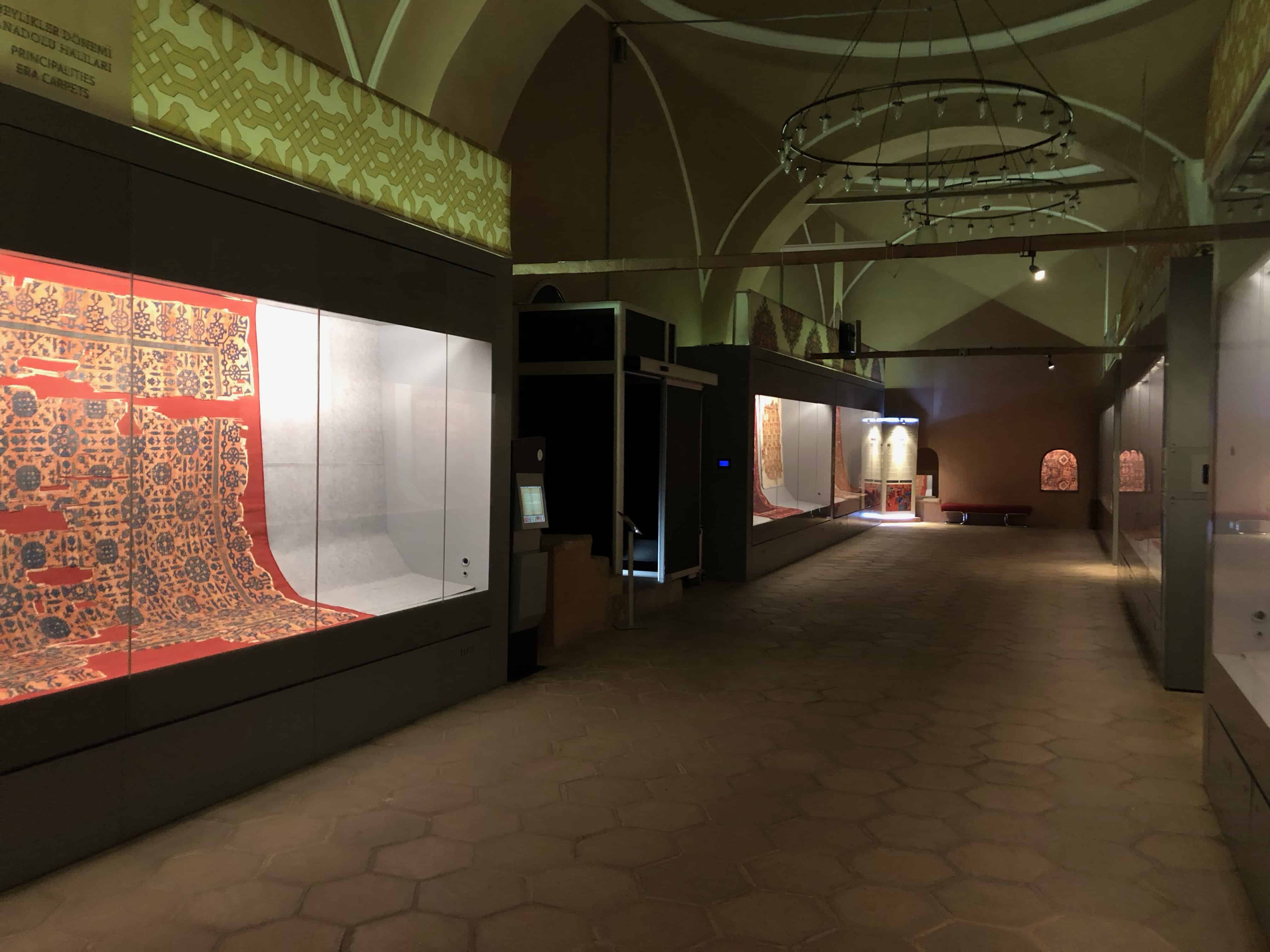 First gallery at the Carpet Museum in Istanbul, Turkey