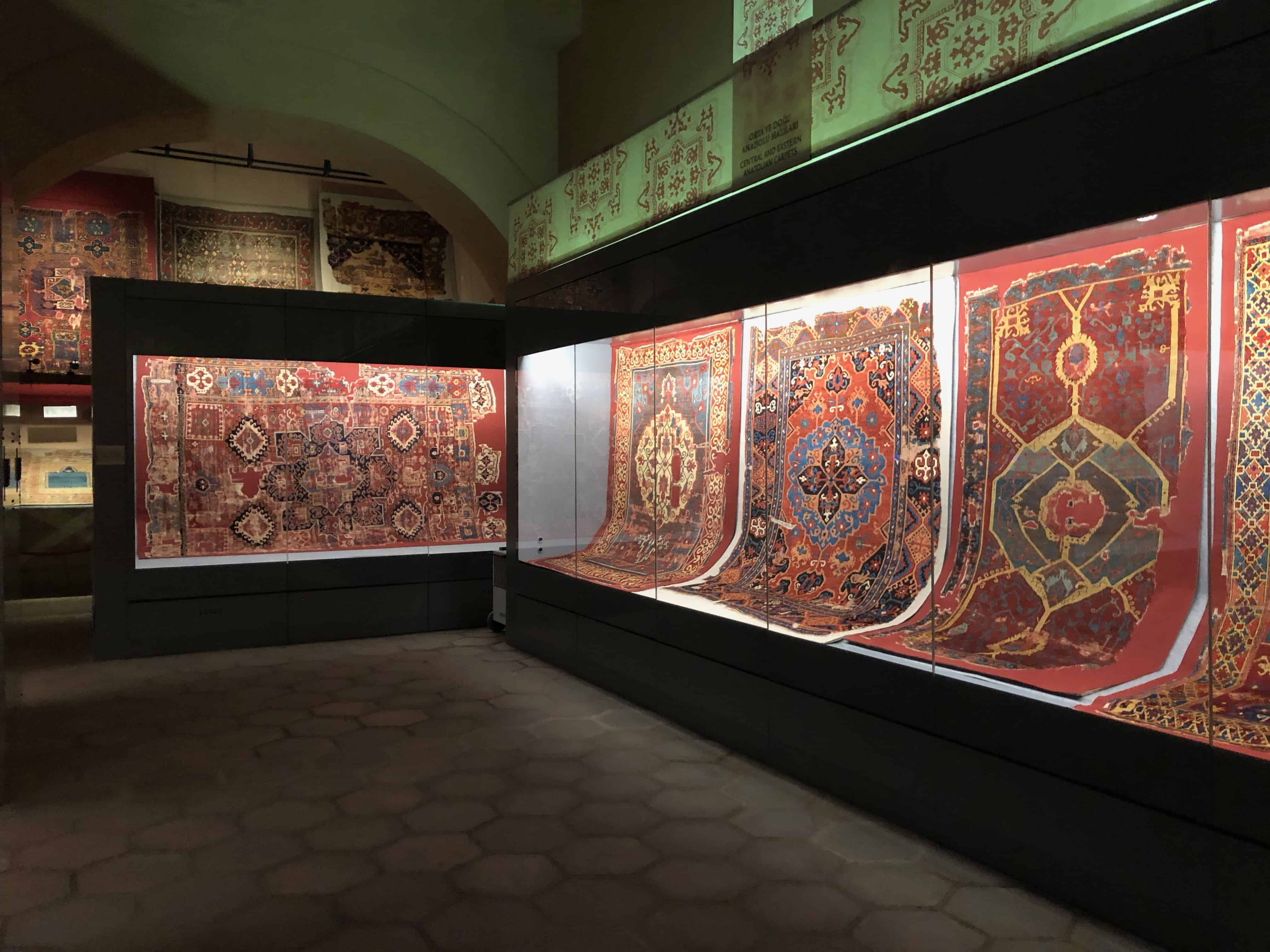 Second gallery at the Carpet Museum in Istanbul, Turkey