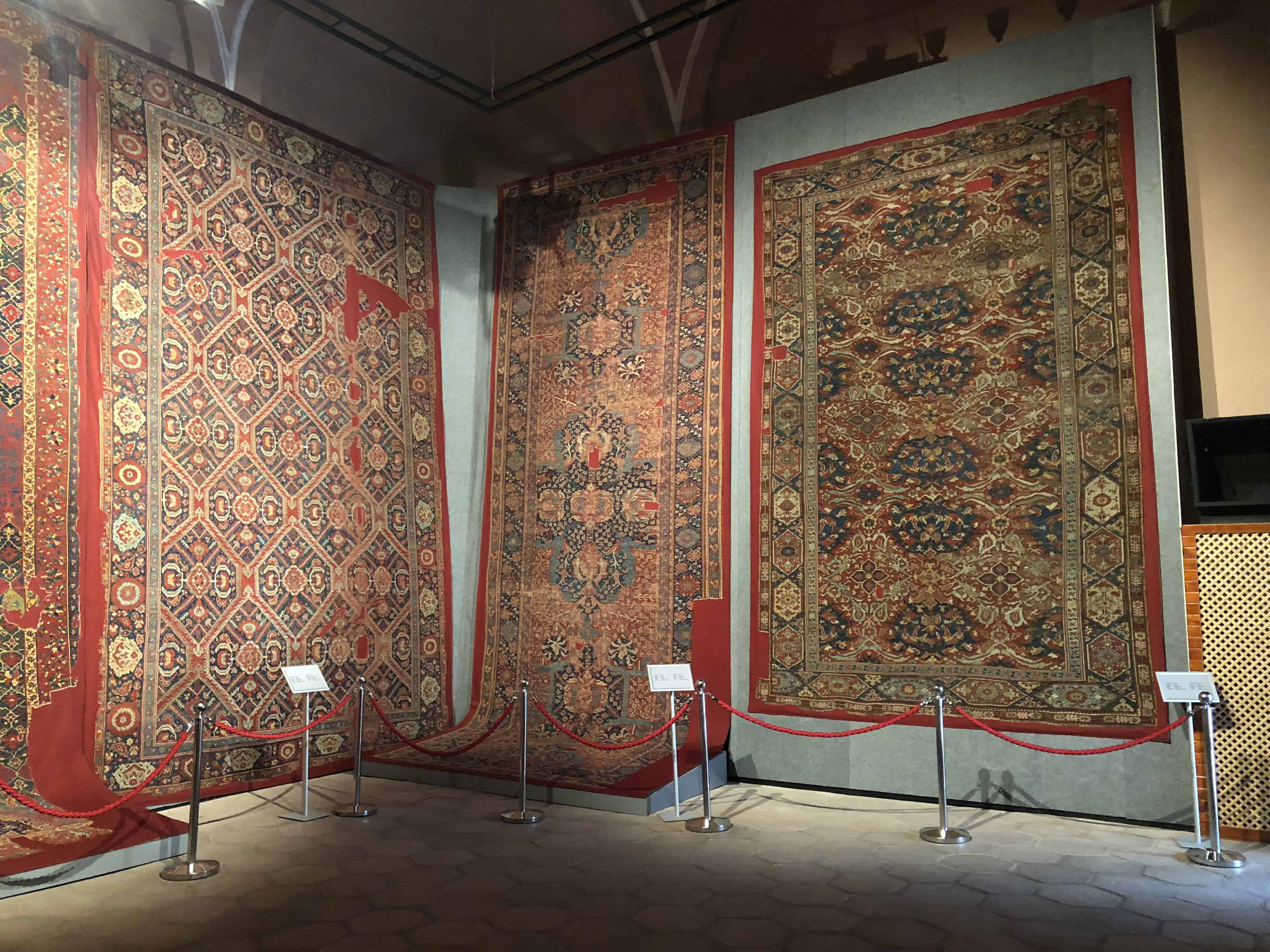 Third gallery at the Carpet Museum in Istanbul, Turkey