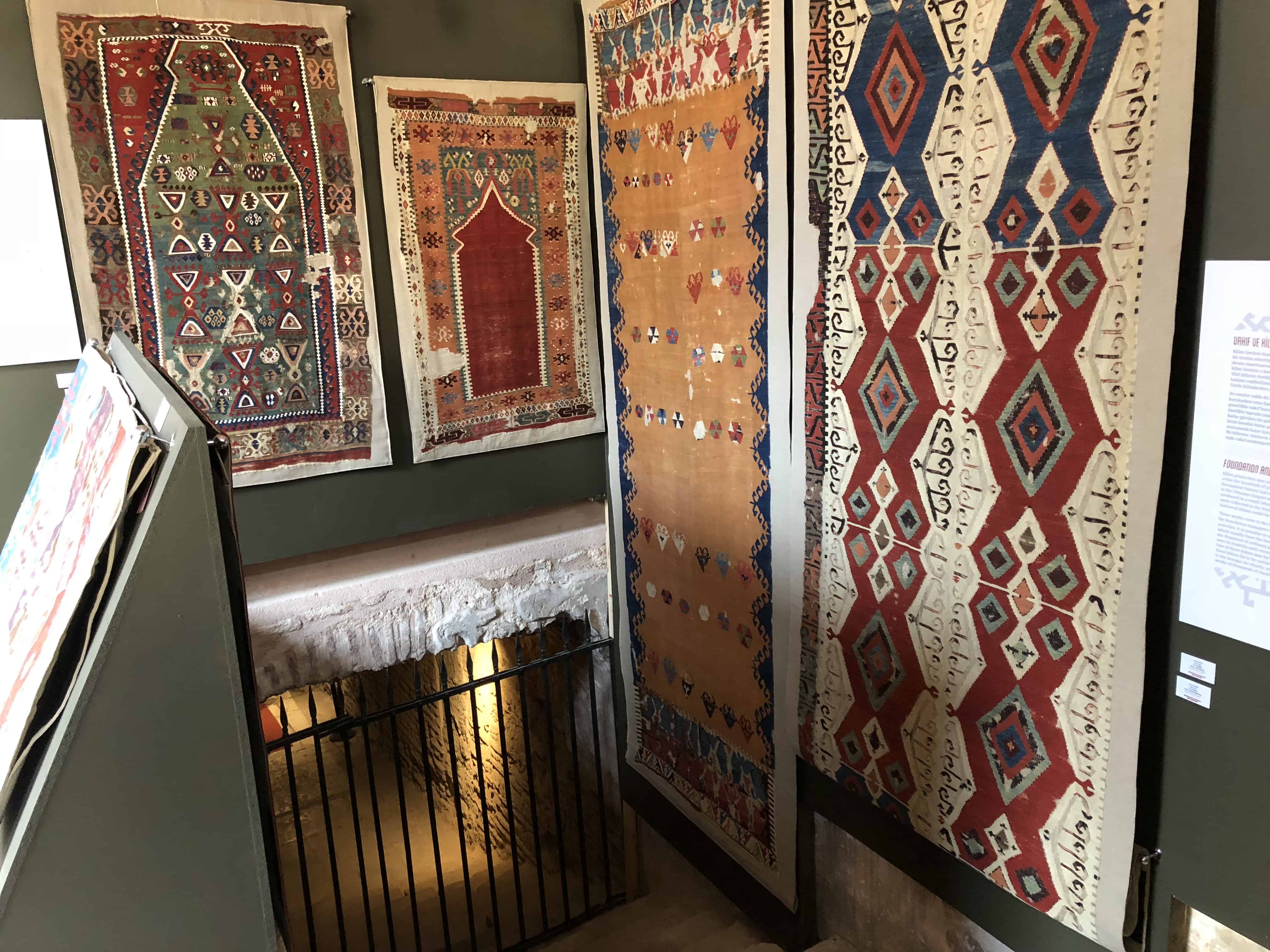 Small fourth gallery at the Carpet Museum in Istanbul, Turkey