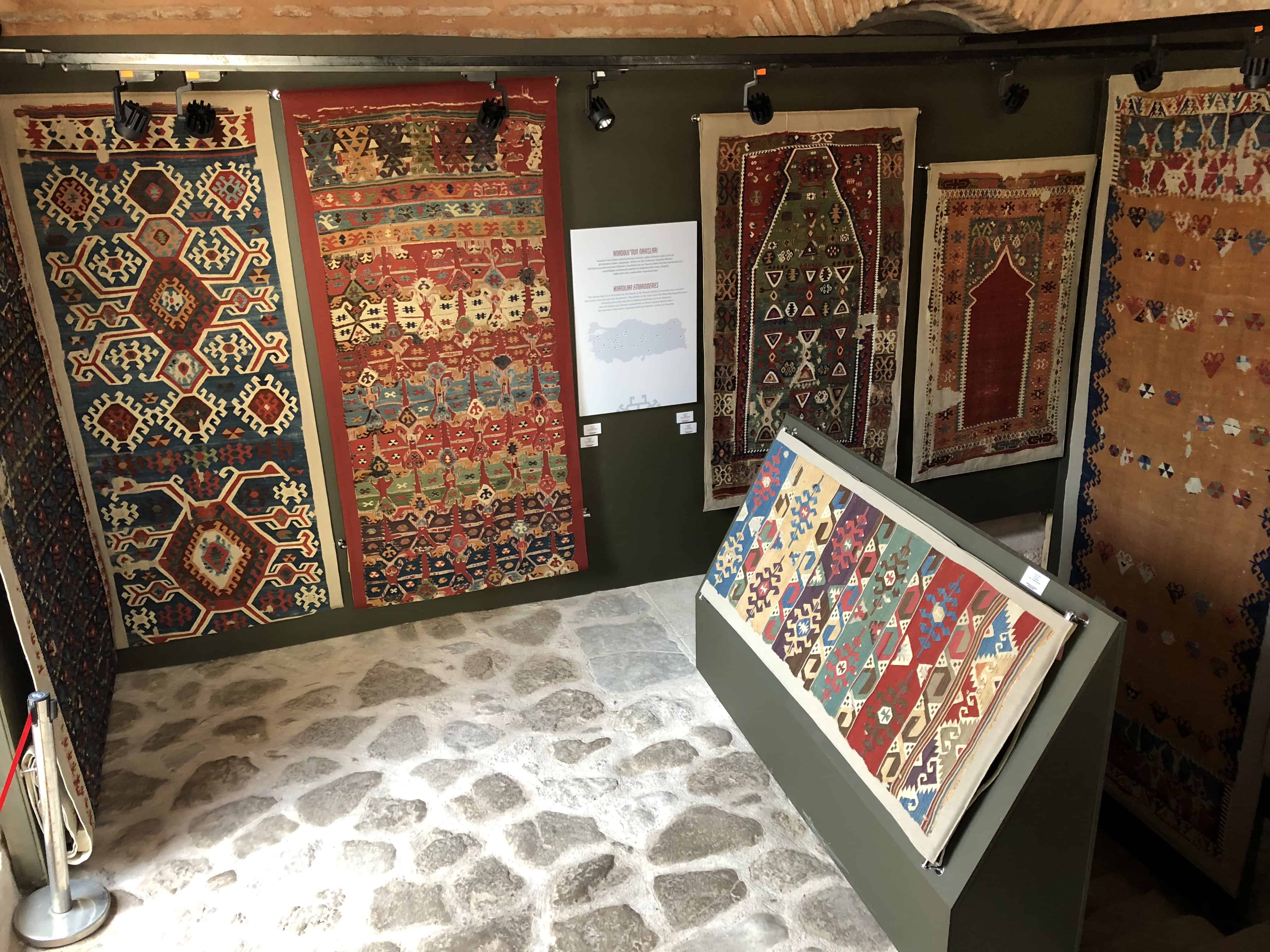 Small fourth gallery at the Carpet Museum in Istanbul, Turkey