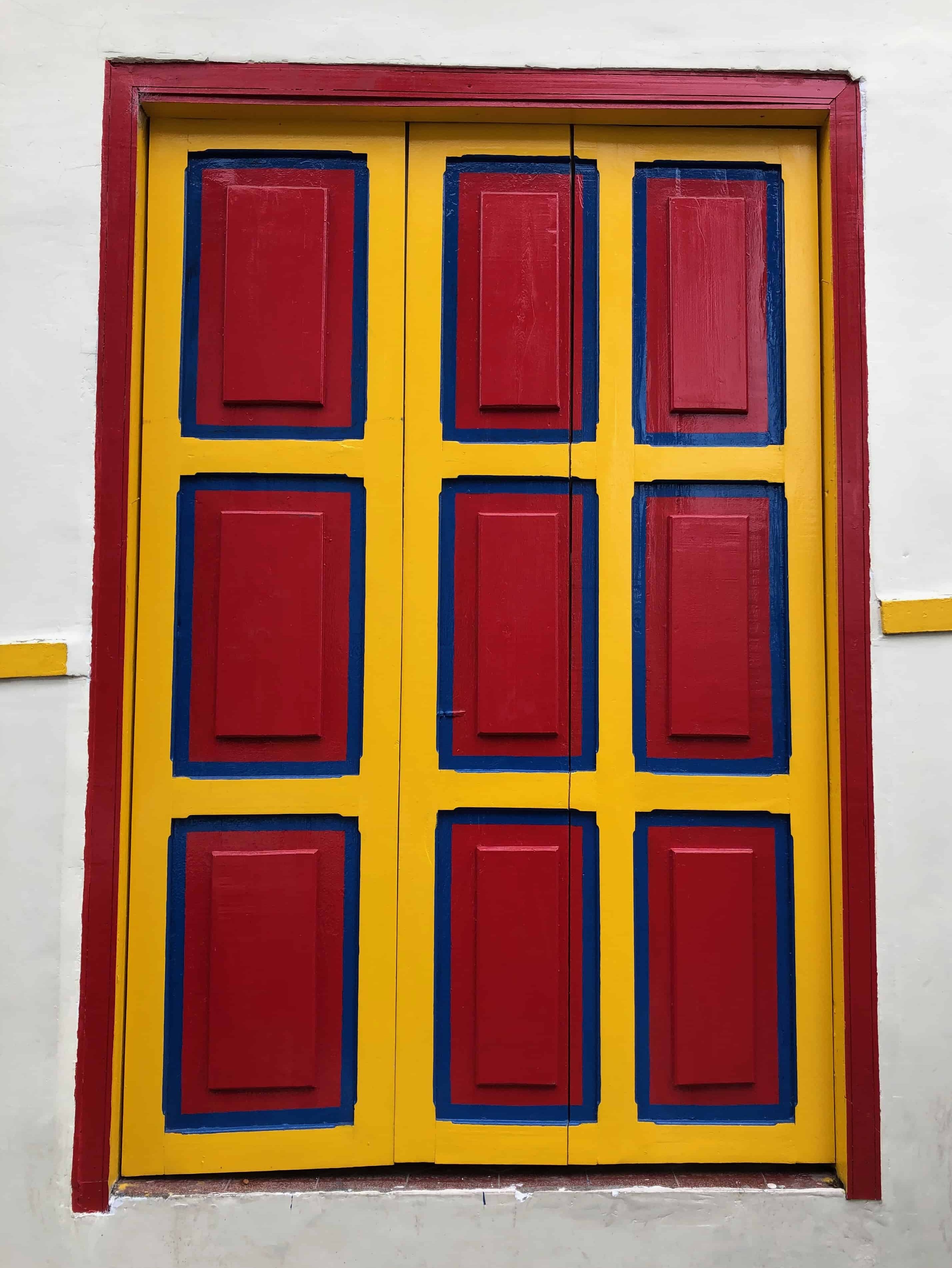 A colorful door