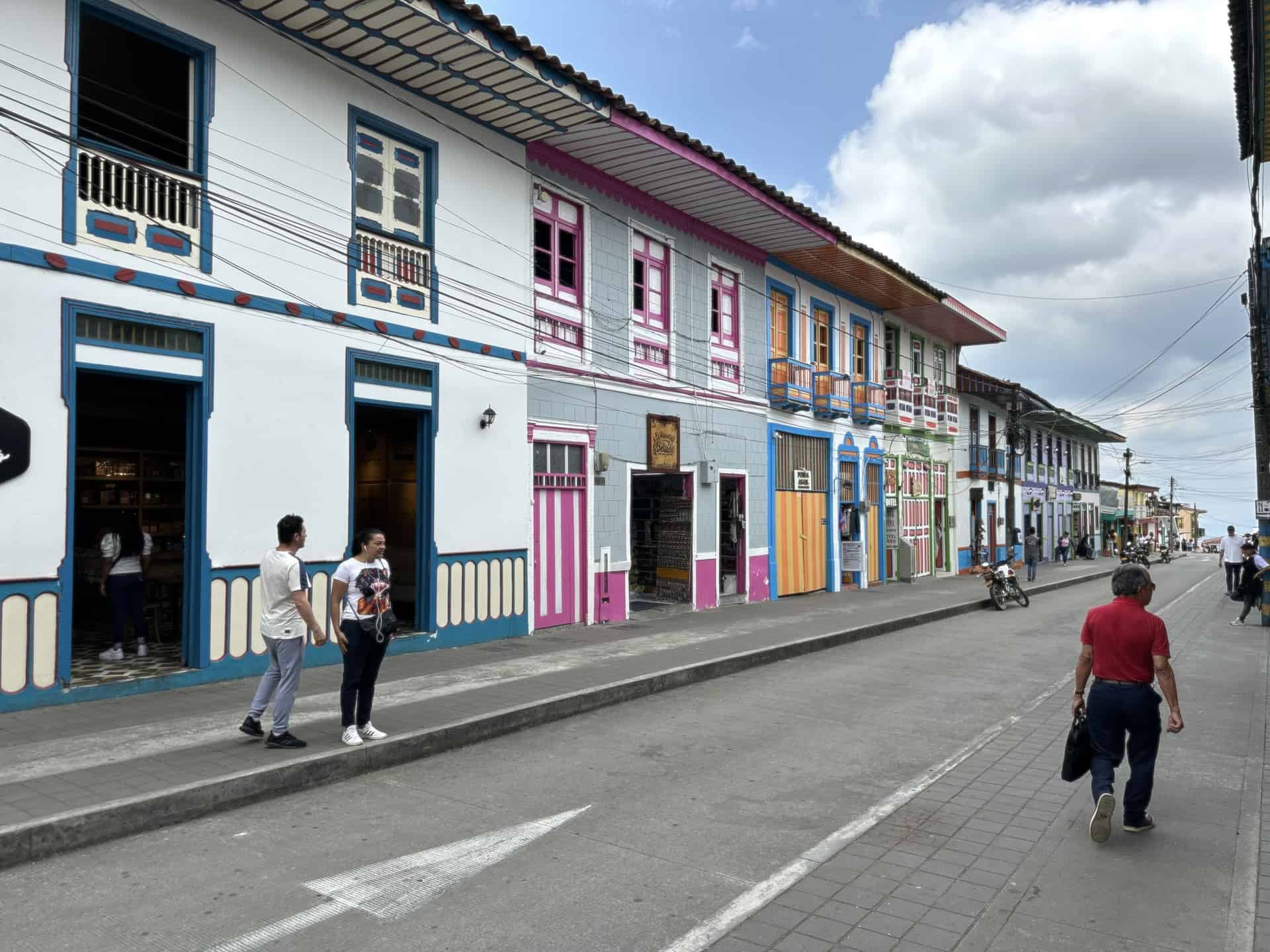 The Street Stopped in Time in Filandia, Quindío, Colombia