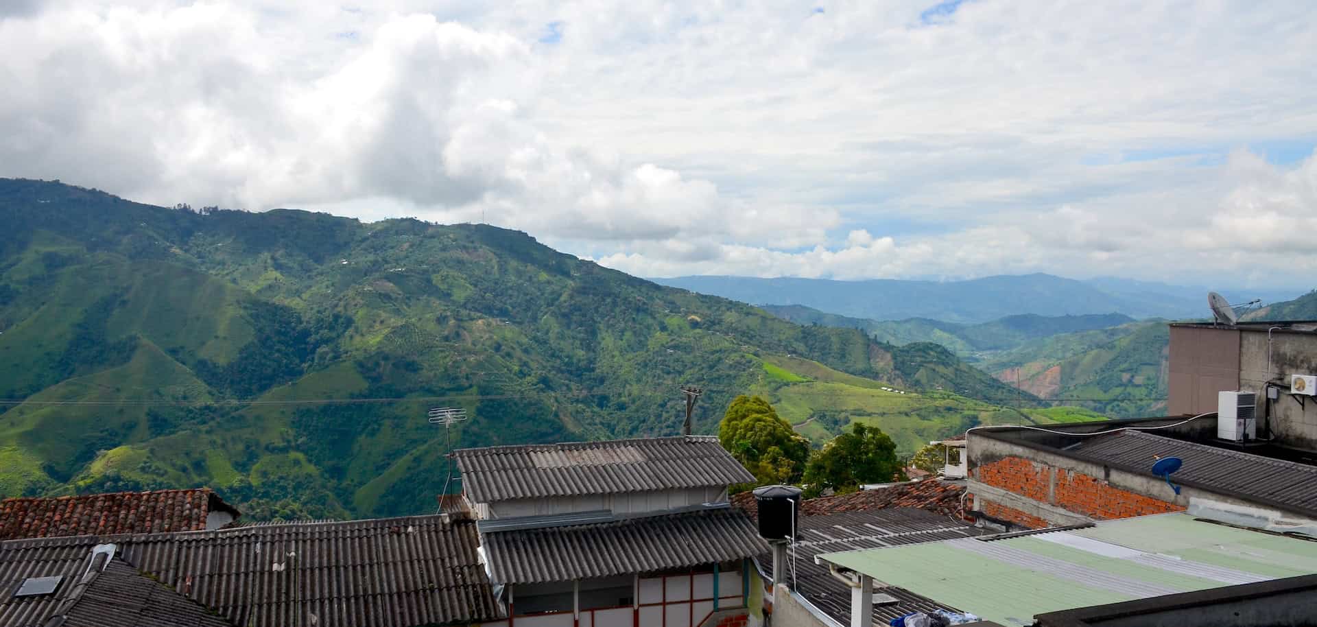 Looking towards the mountains near town from the Plaza de Mercado