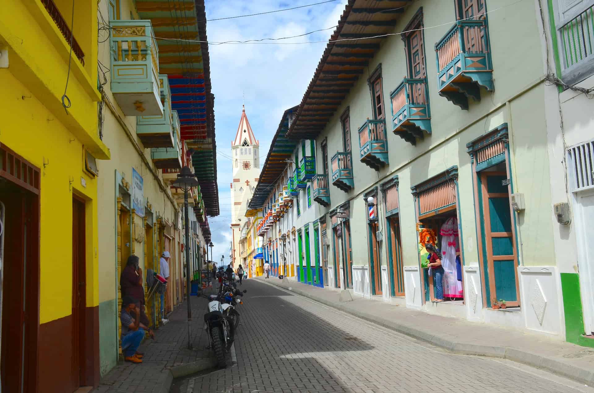 Calle Real in Santuario, Risaralda, Colombia