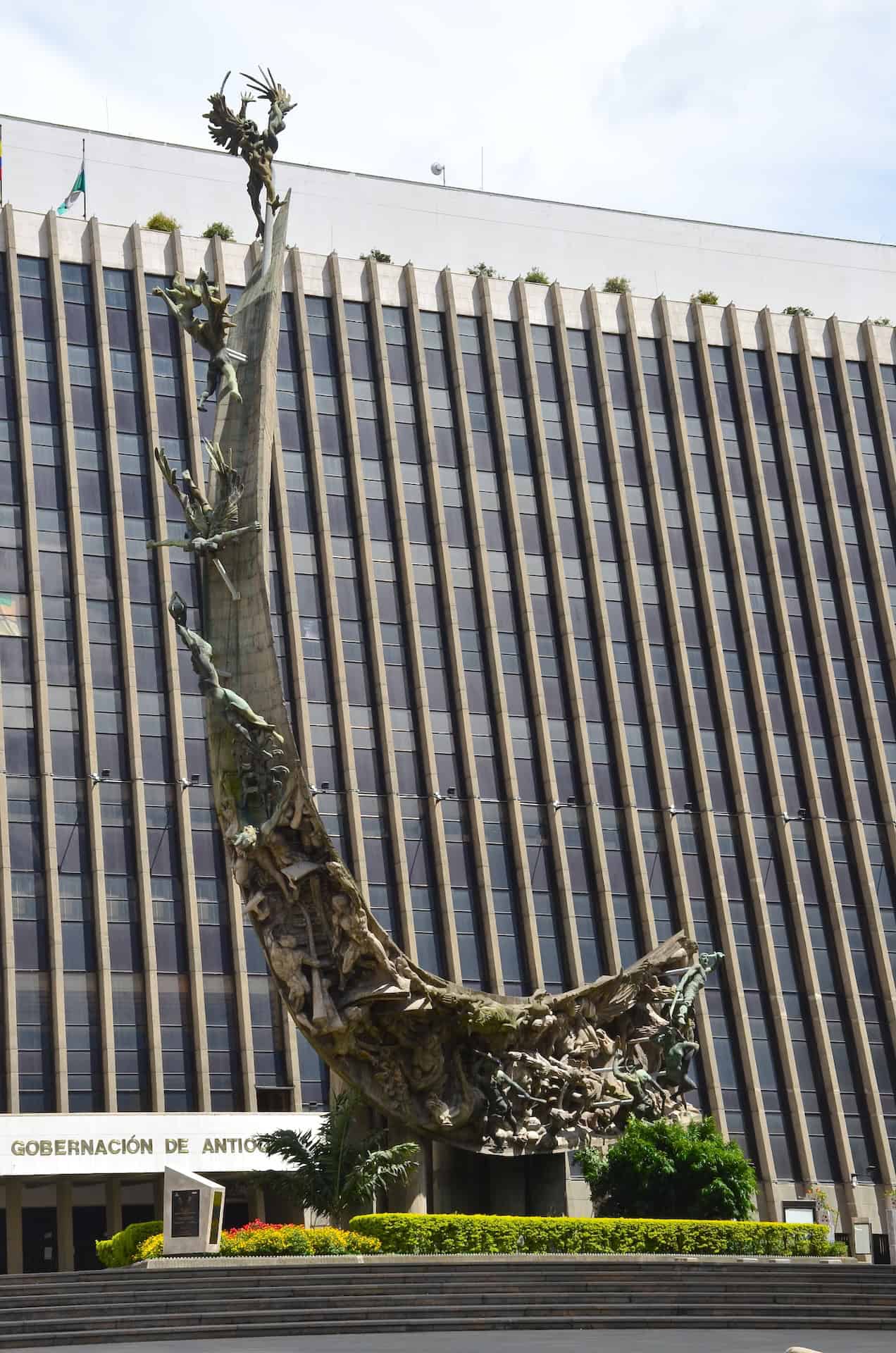 Monument to the Race at La Alpujarra in Medellín, Antioquia, Colombia