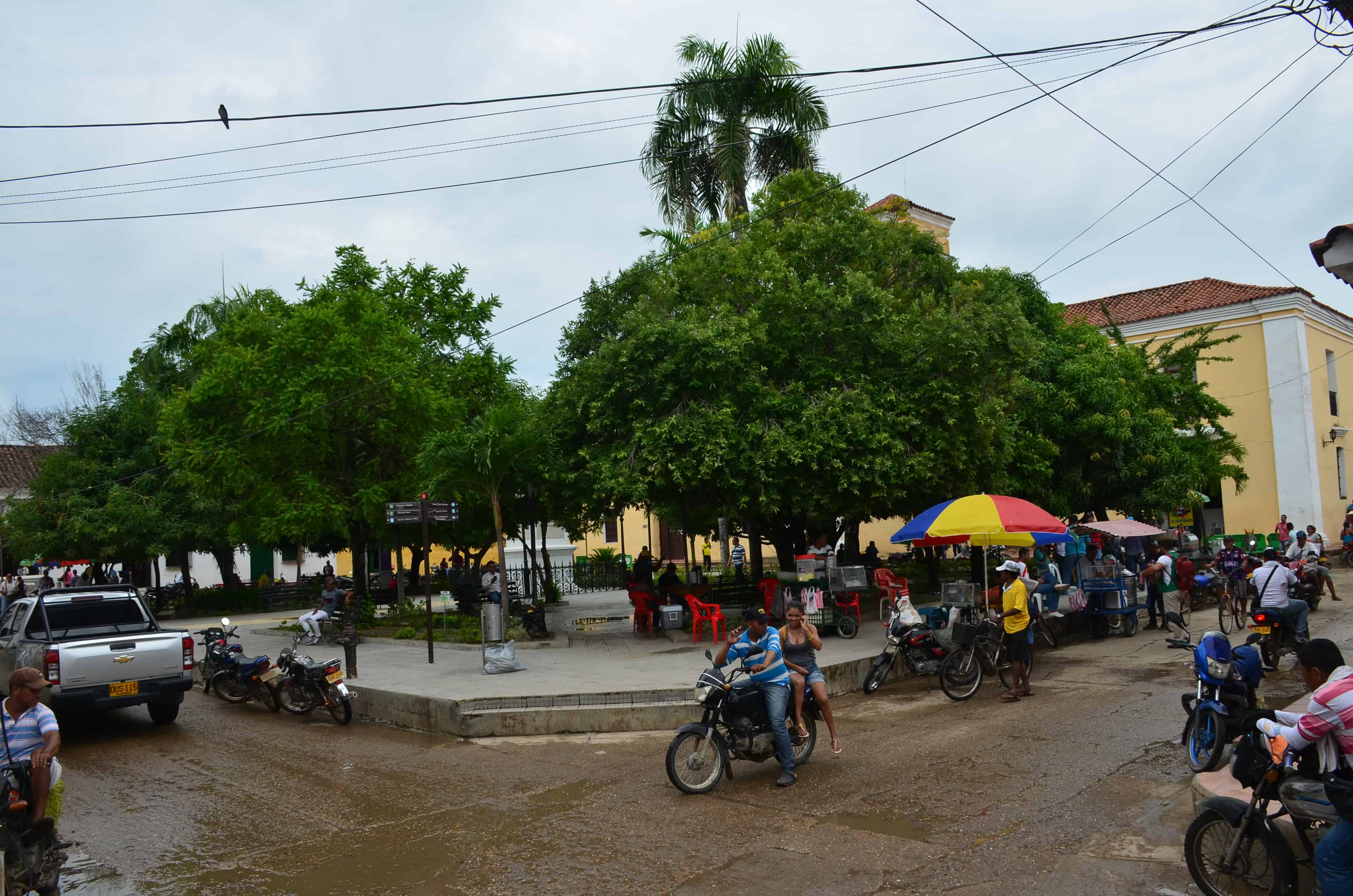 Plaza de la Libertad in Mompox, Bolívar, Colombia