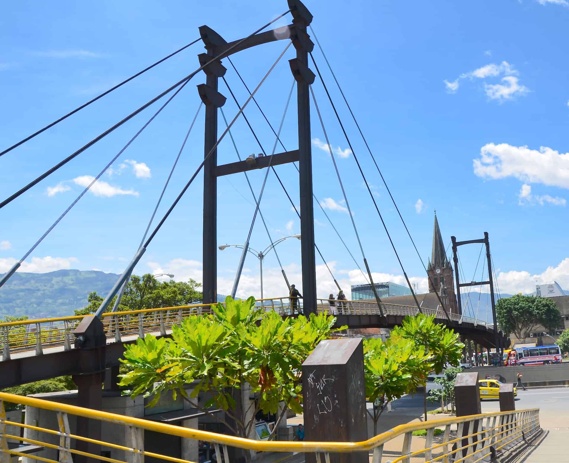 Footbridge in Medellín, Antioquia, Colombia