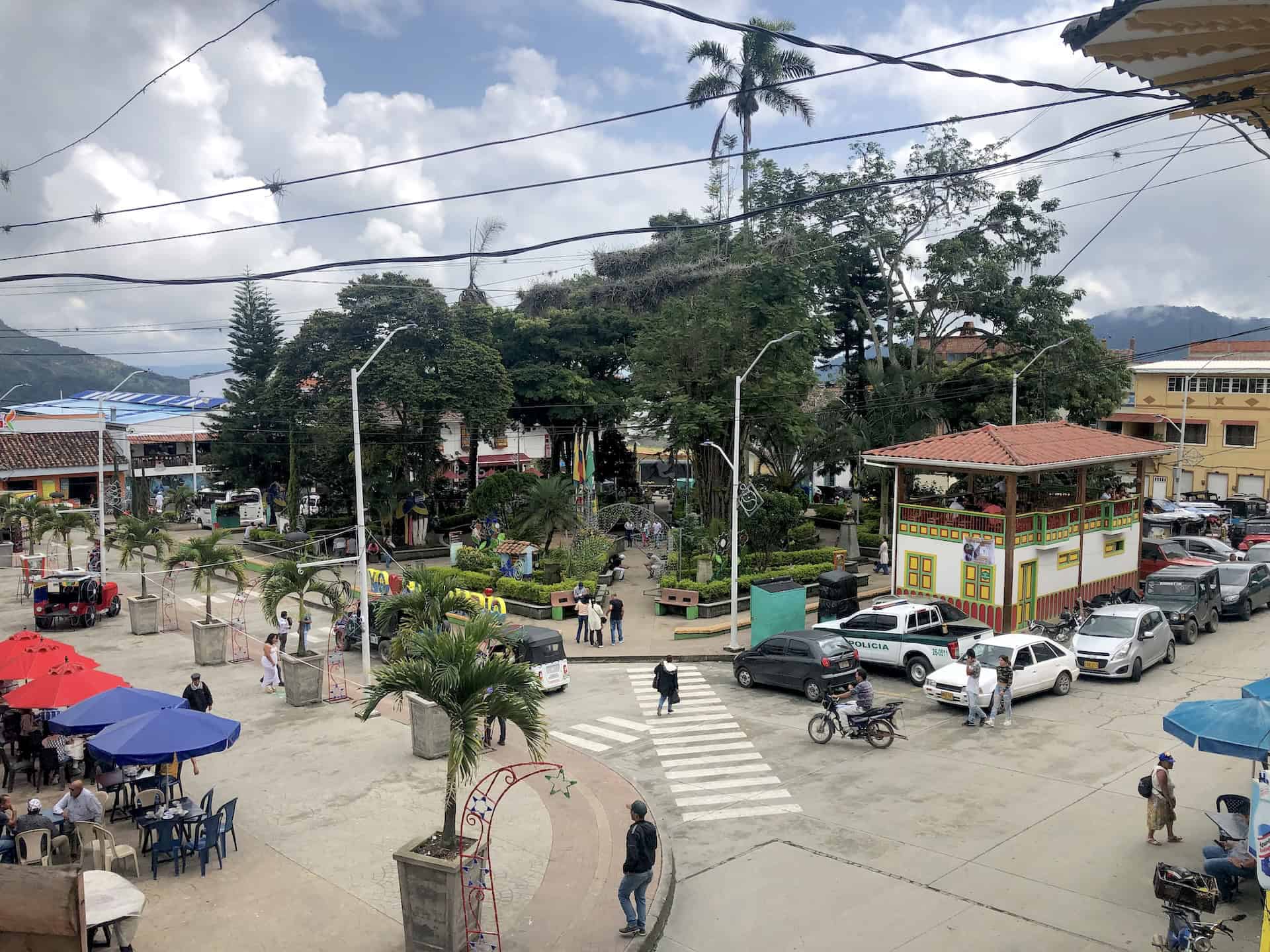 Plaza in Santuario, Risaralda, Colombia