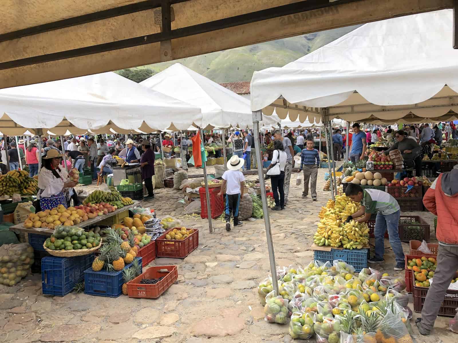 Tents at the Saturday Market in Villa de Leyva, Boyacá, Colombia