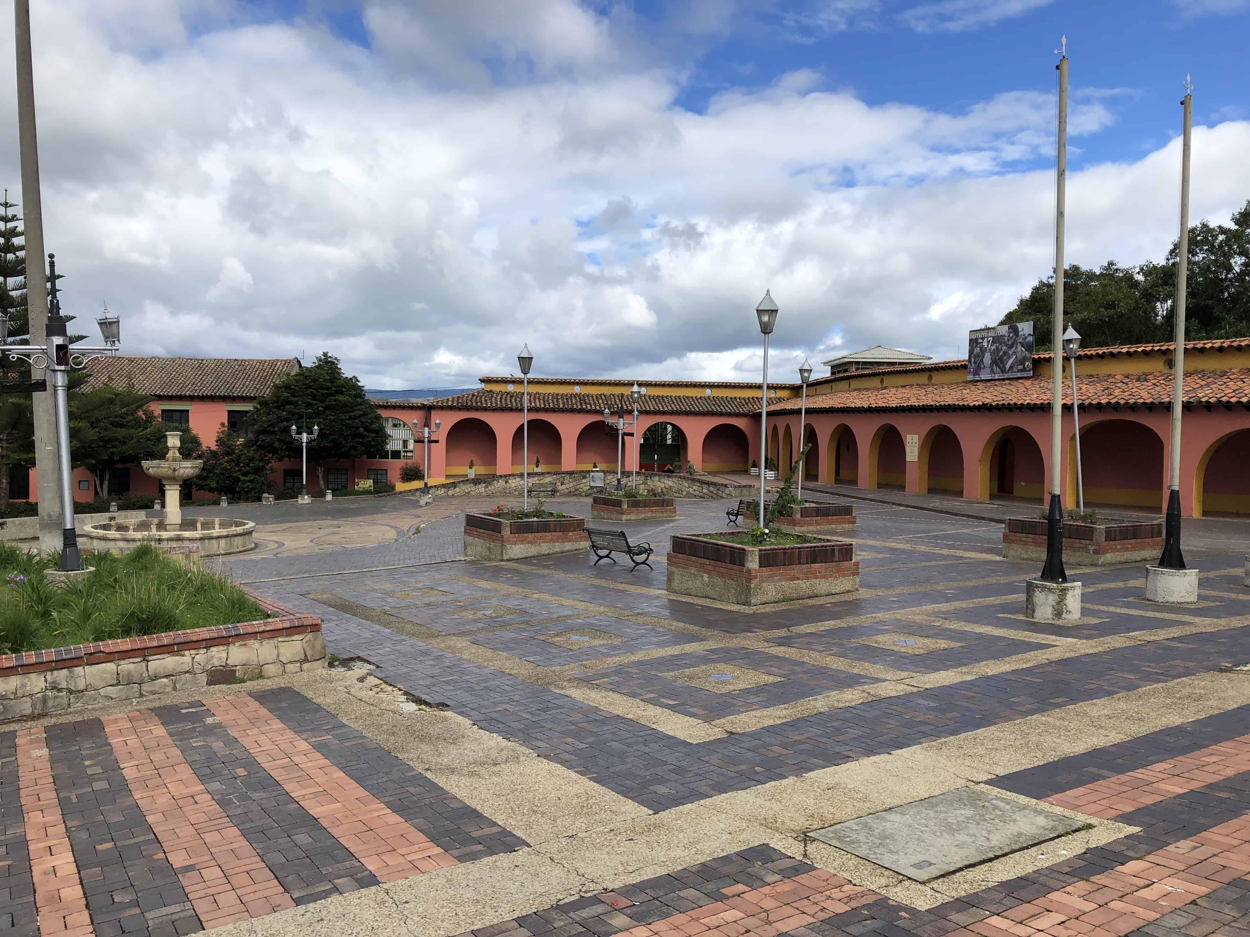 Parque Villaveces in Zipaquirá, Cundinamarca, Colombia
