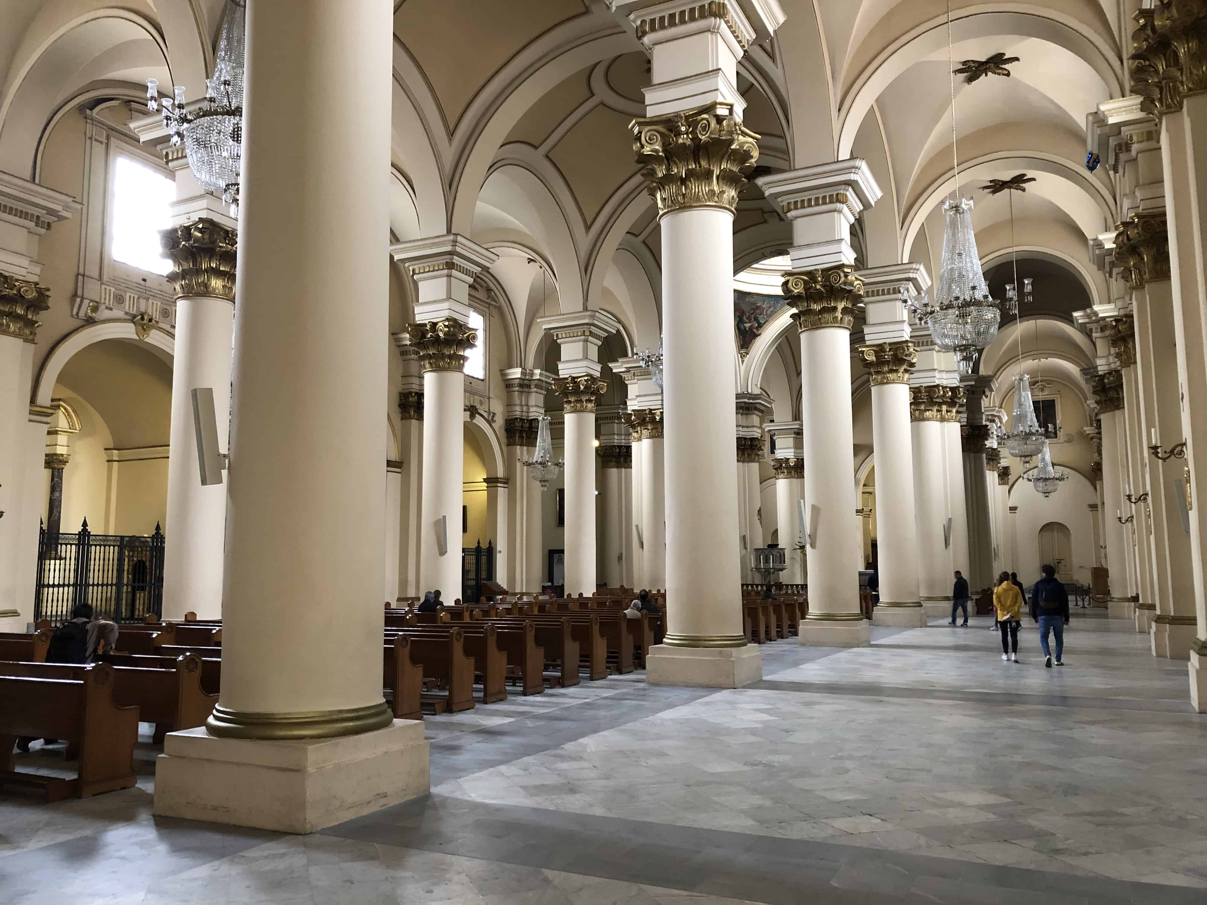 Aisle in the Cathedral of Bogotá
