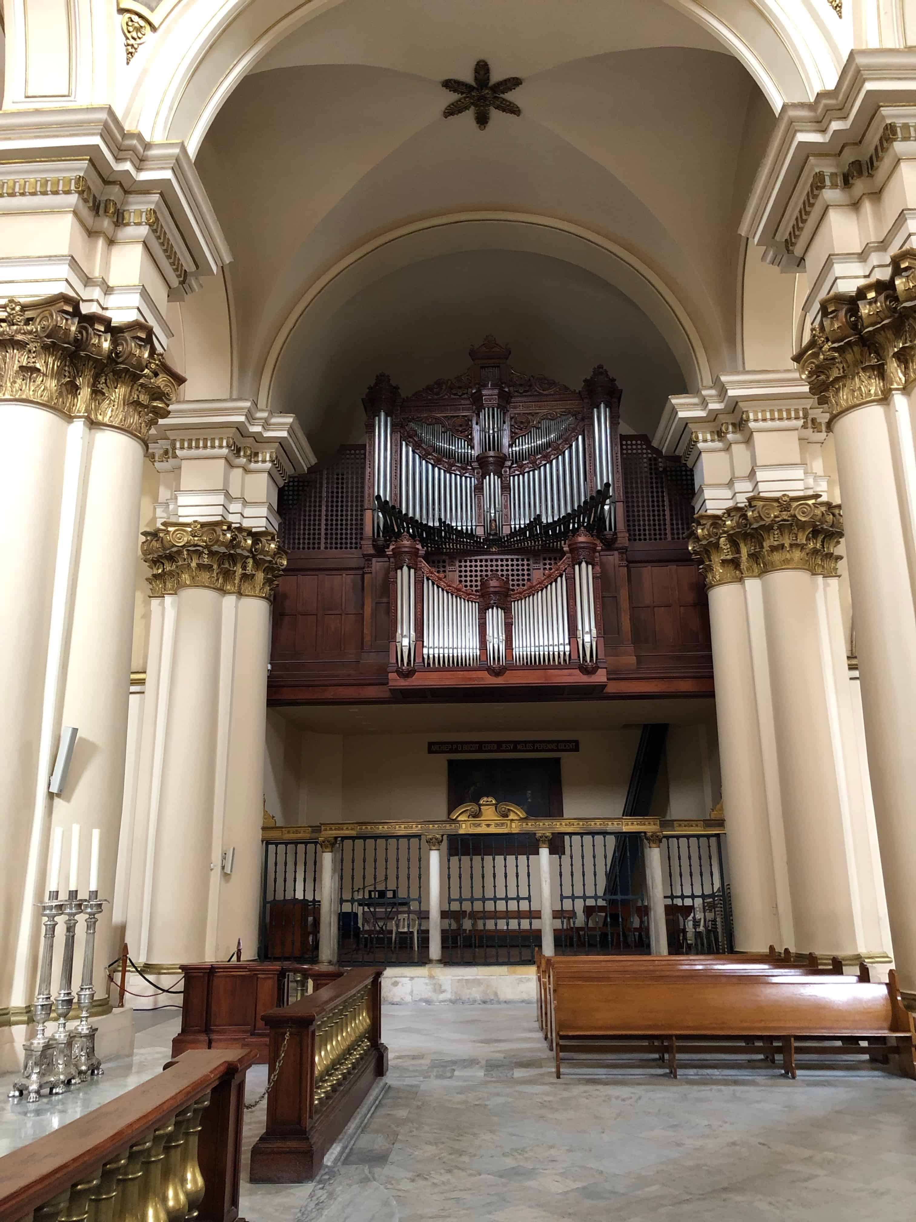 Organ in the Cathedral of Bogotá