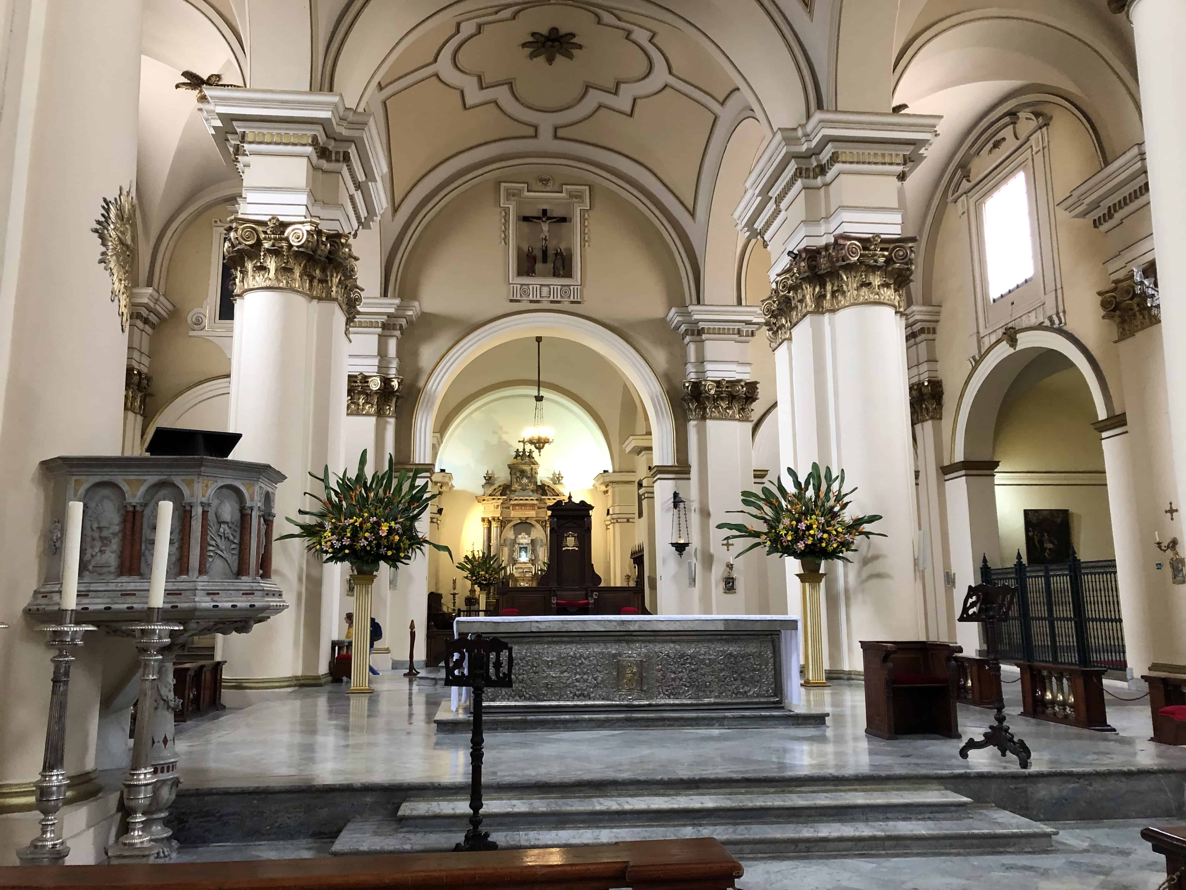 Main altar in the Cathedral of Bogotá