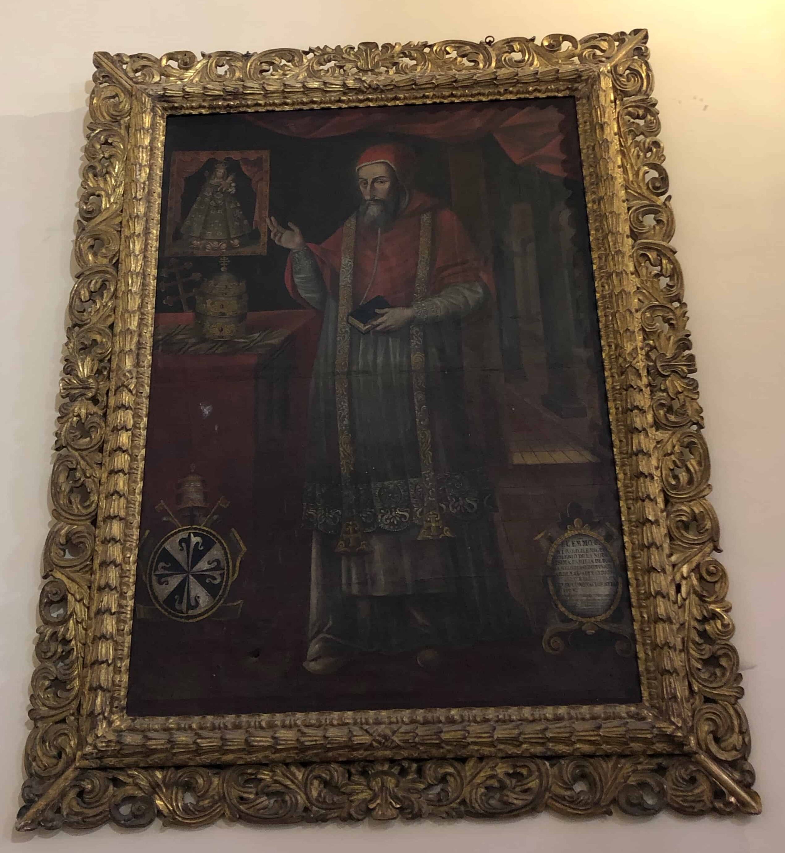 Painting by Gregorio Vásquez in the Chapel of the Tabernacle in La Candelaria, Bogotá, Colombia