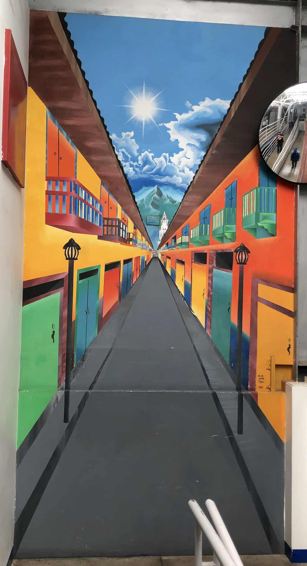 Mural of Calle Real in the Plaza de Mercado