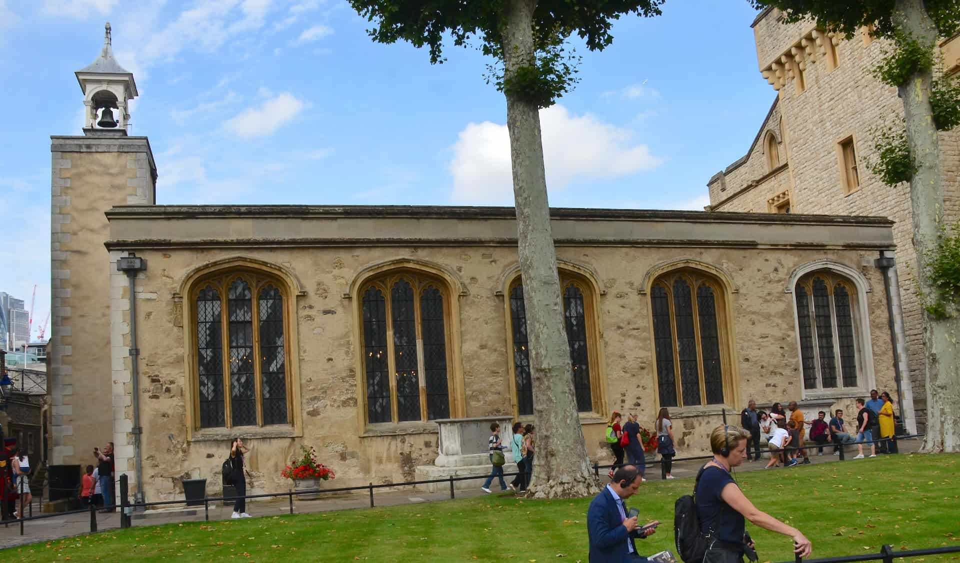 Chapel of St. Peter ad Vincula in the Inner Ward of the Tower of London in London, England