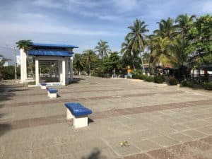 A small park near the beach in Coveñas, Sucre, Colombia