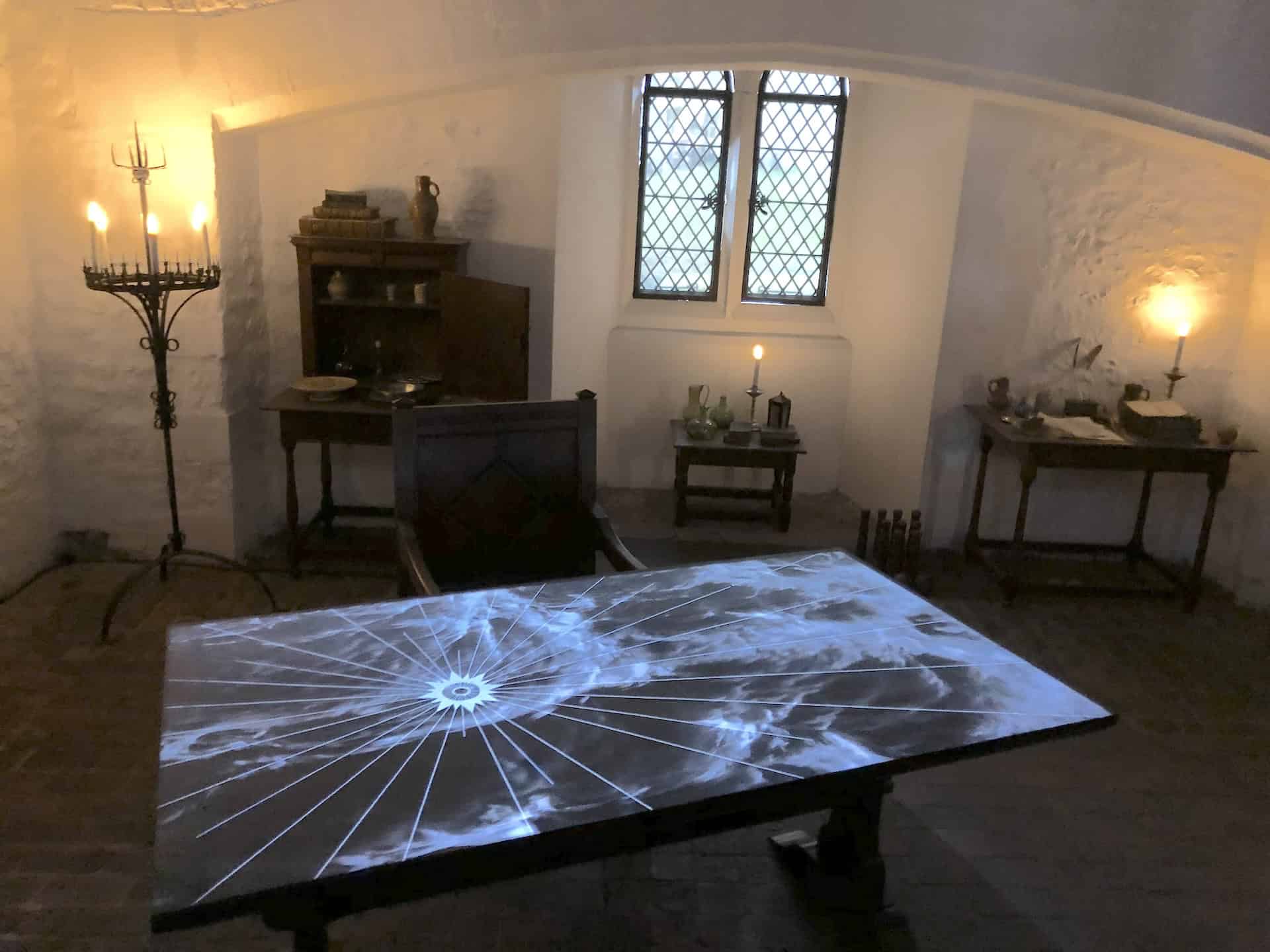 Sir Walter Raleigh's cell in the Inner Ward of the Tower of London in London, England