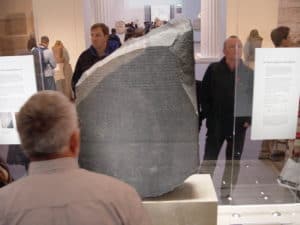 Rosetta Stone at the British Museum in London, England