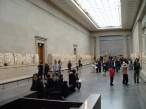 Parthenon Marbles at the British Museum in London, England