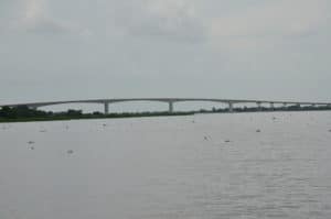 One of the bridges across the Magdalena River