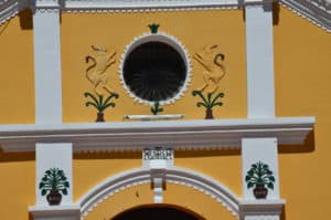 Detail on the façade