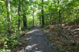 Paved portion of the trail