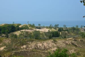 View from the Dune Succession Trail at West Beach, Indiana Dunes National Park