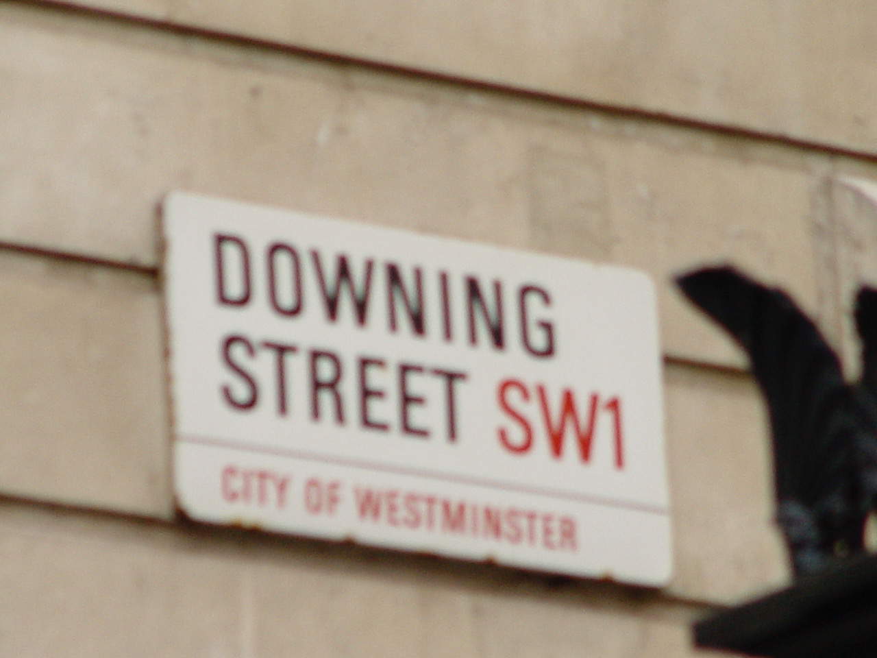 Sign for Downing Street